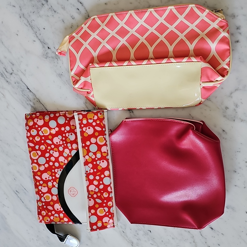 3 NWOT Shiseido Cosmetic Bags - Picture 2 of 8